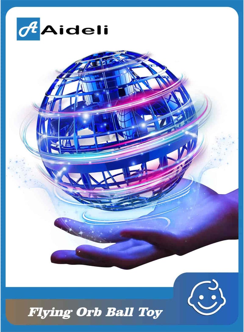 أديلي كرة طائرة مضيئة، لعبة درون صغيرة بومرانج مع أضواء LED، كرة مجرّة دوارة هدية رائعة للأولاد والبنات 6+ سنوات - Image 1